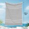 Oversized Striped Turkish Peshtemal Towel, Multi-Use Cotton Beach & Bath Towel
